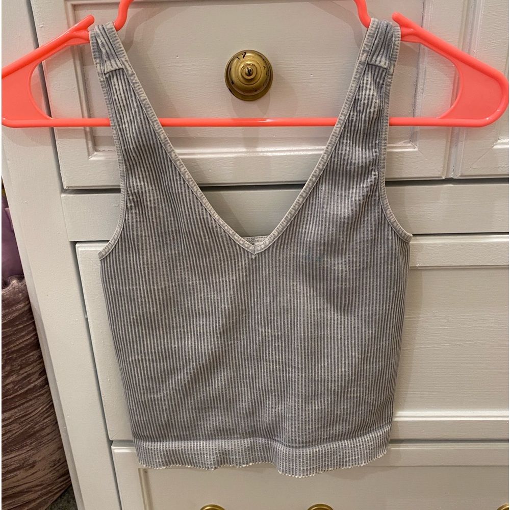 Free people alike Ribbed cropped tank